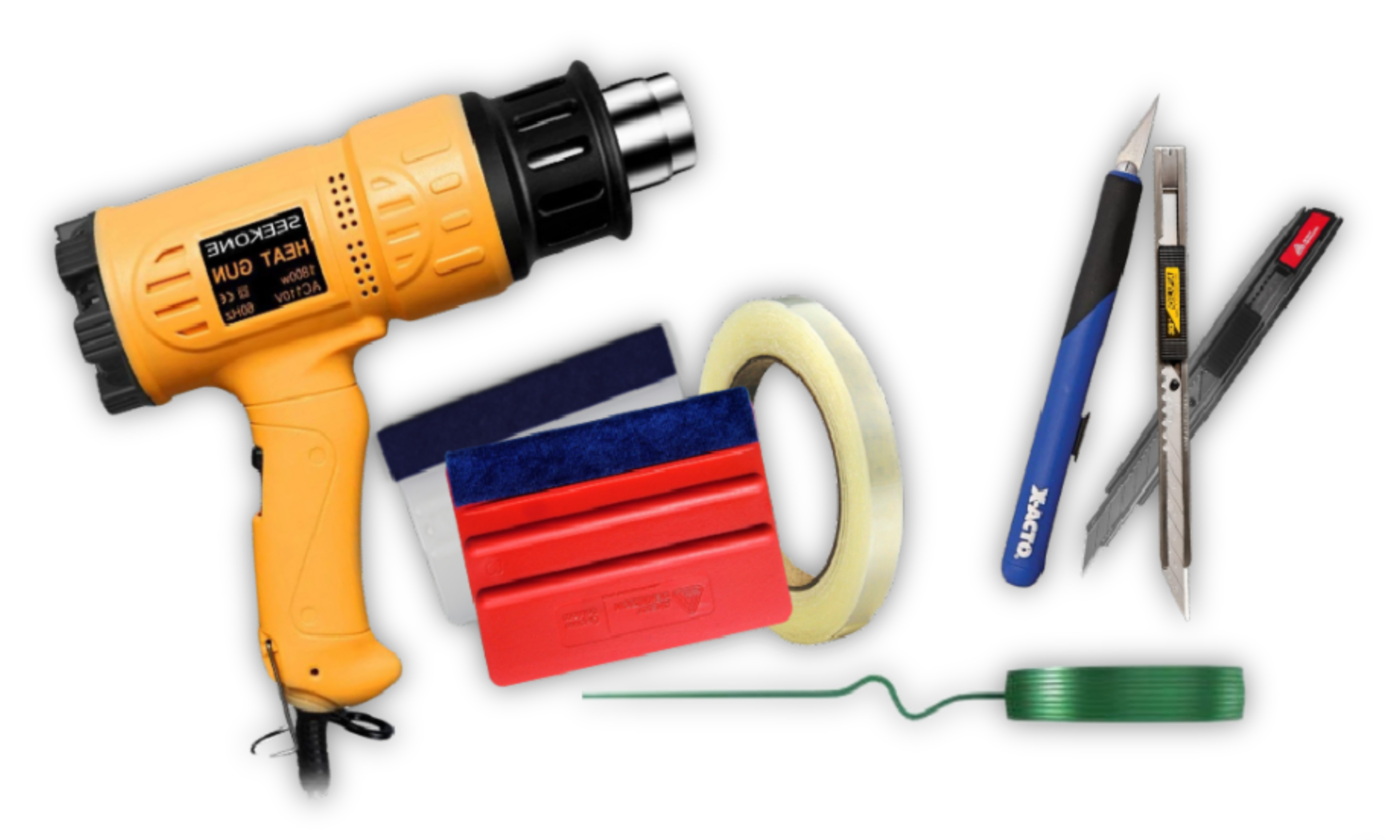 Car Detailing Wrap Tools
