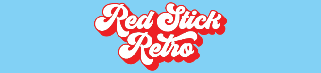 Red Stick Retro Logo Banner