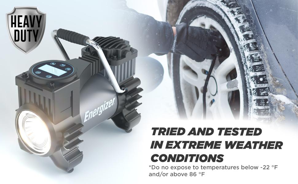 Refurbished Energizer EDC12035 Portable Air Compressor Tire Inflator